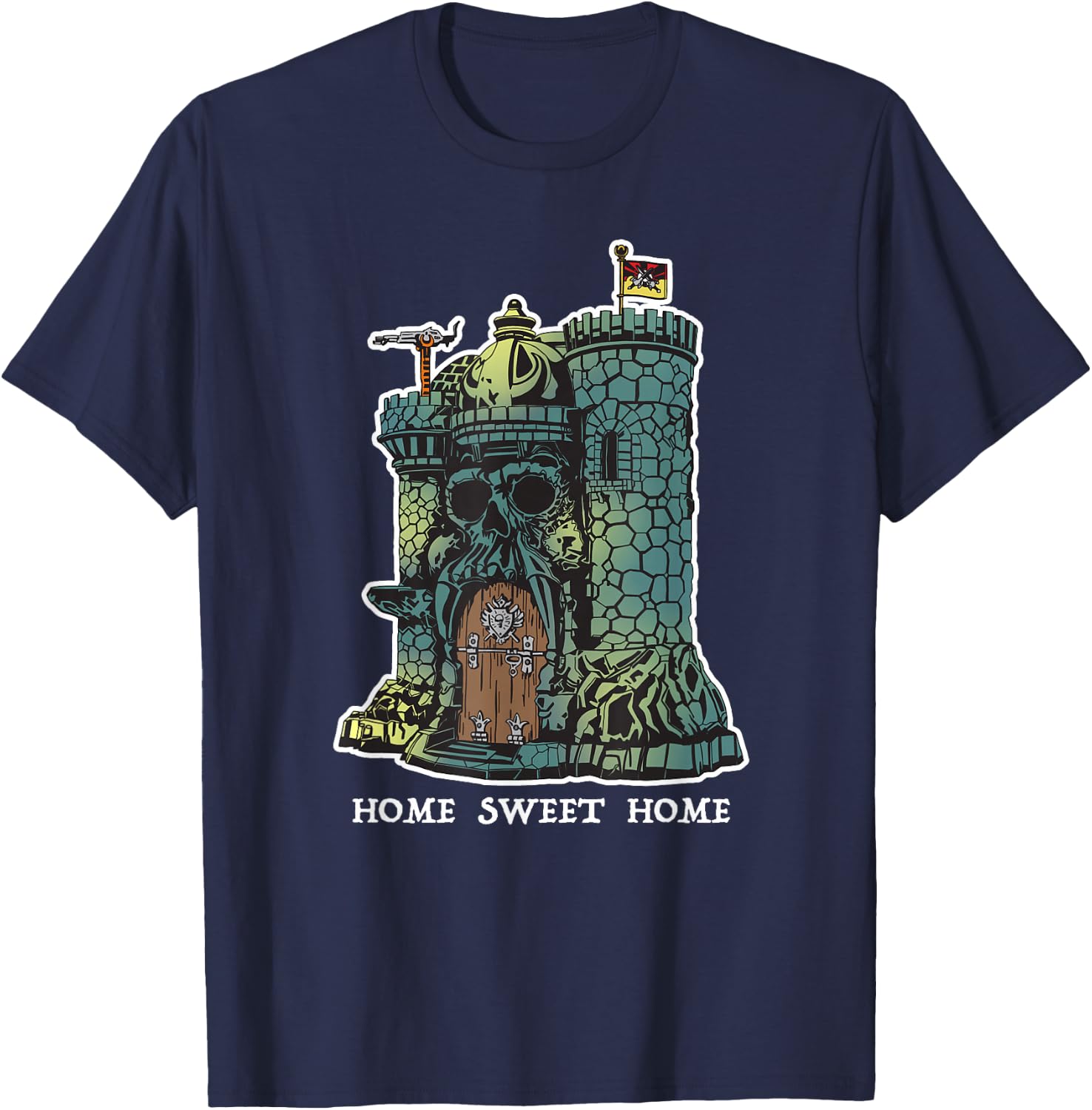 Home Sweet Home He Man Castle Toy 1980 T-Shirt - T-Shirt | Navy