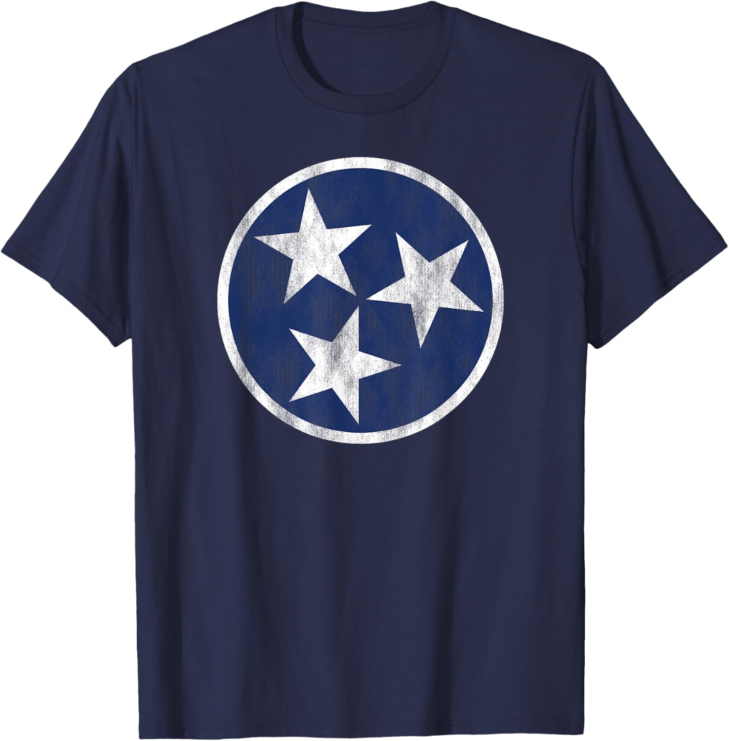 Retro Tennessee Flag Star Logo Volunteer State Nashville TN T-Shirt - T-Shirt | Navy