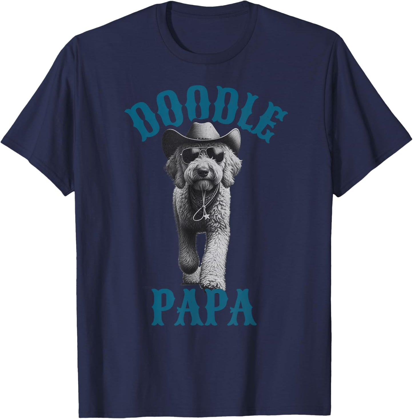 Doodle Papa - Labradoodle Goldendoodle Dad T-Shirt - T-Shirt | Navy