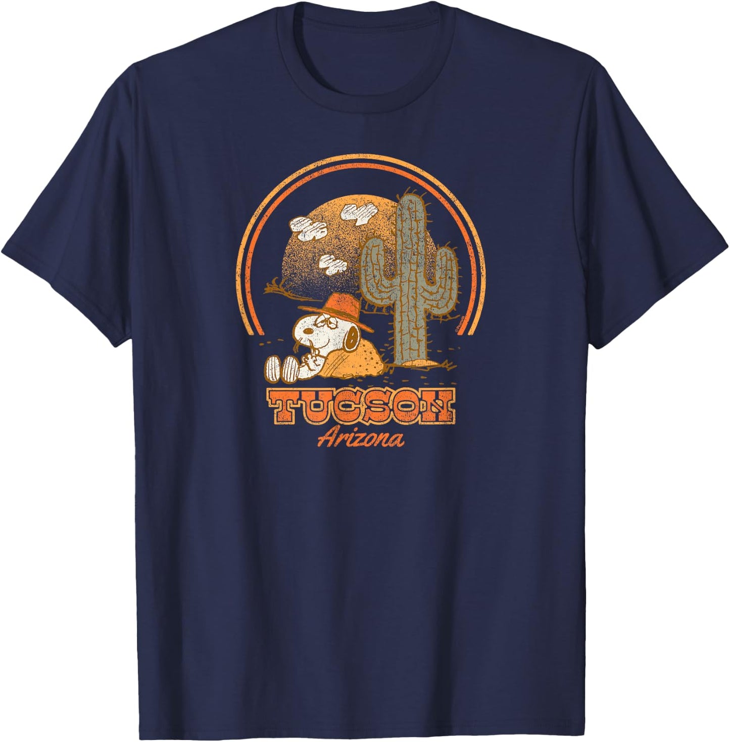 Peanuts - Spike Tucson Arizona Relaxing in Desert T-Shirt - T-Shirt | Navy