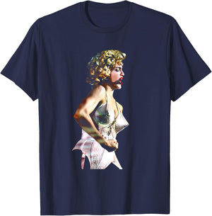 Madonna Corset Live Blonde Ambition By Stephen Wright T-Shirt - T-Shirt | Navy