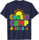 Cousin Camp 2025 Family Vacation Summer Camping Crew T-Shirt - T-Shirt | Navy