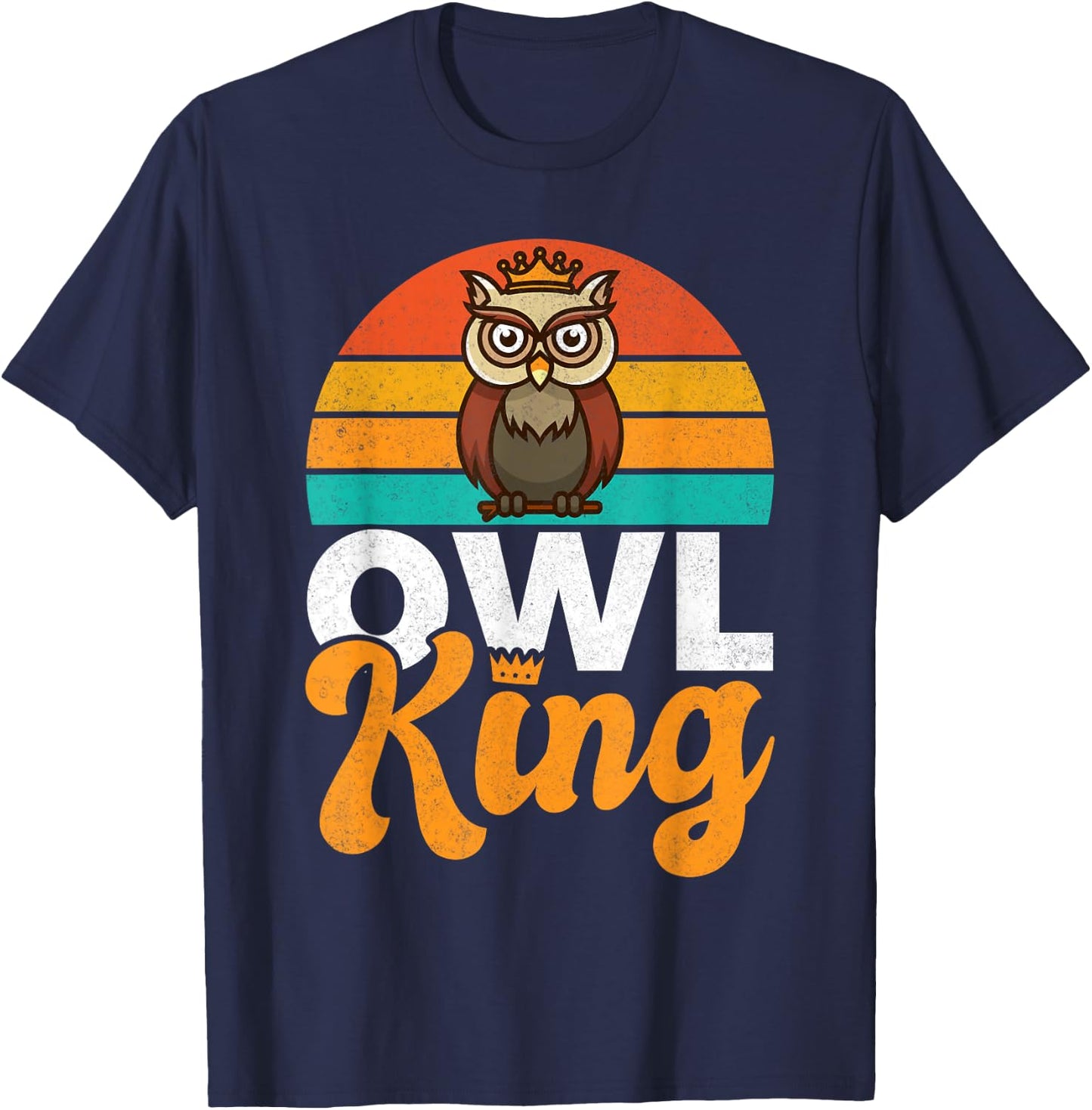Owl King Owl T-Shirt - T-Shirt | Navy