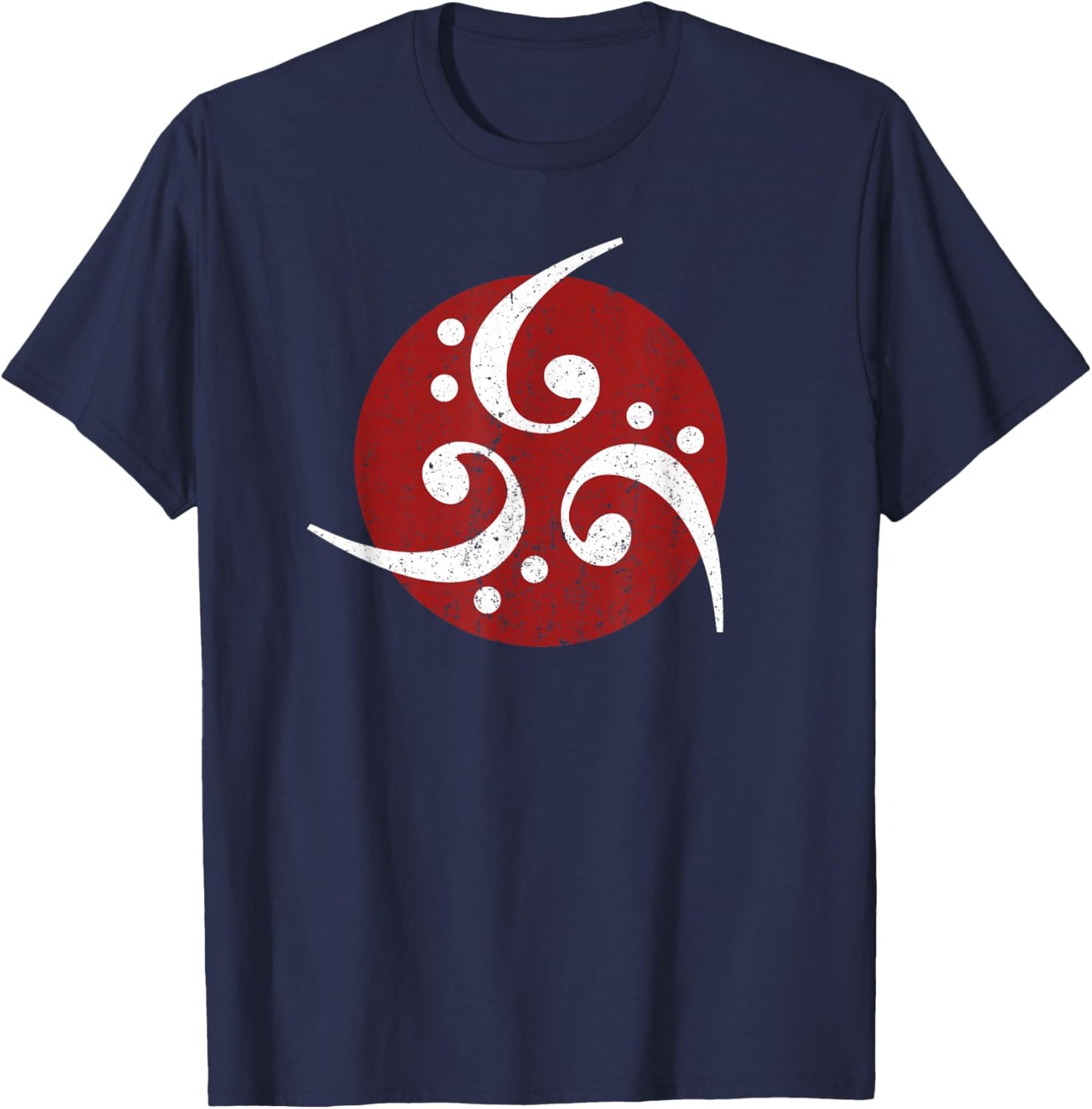 Bass Clef Vintage Bassist Bass Player Art Musician T-Shirt - T-Shirt | Navy