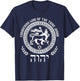 Lion Of Judah Hebrew Israelite Christian Jewish African YHWH T-Shirt - T-Shirt | Navy