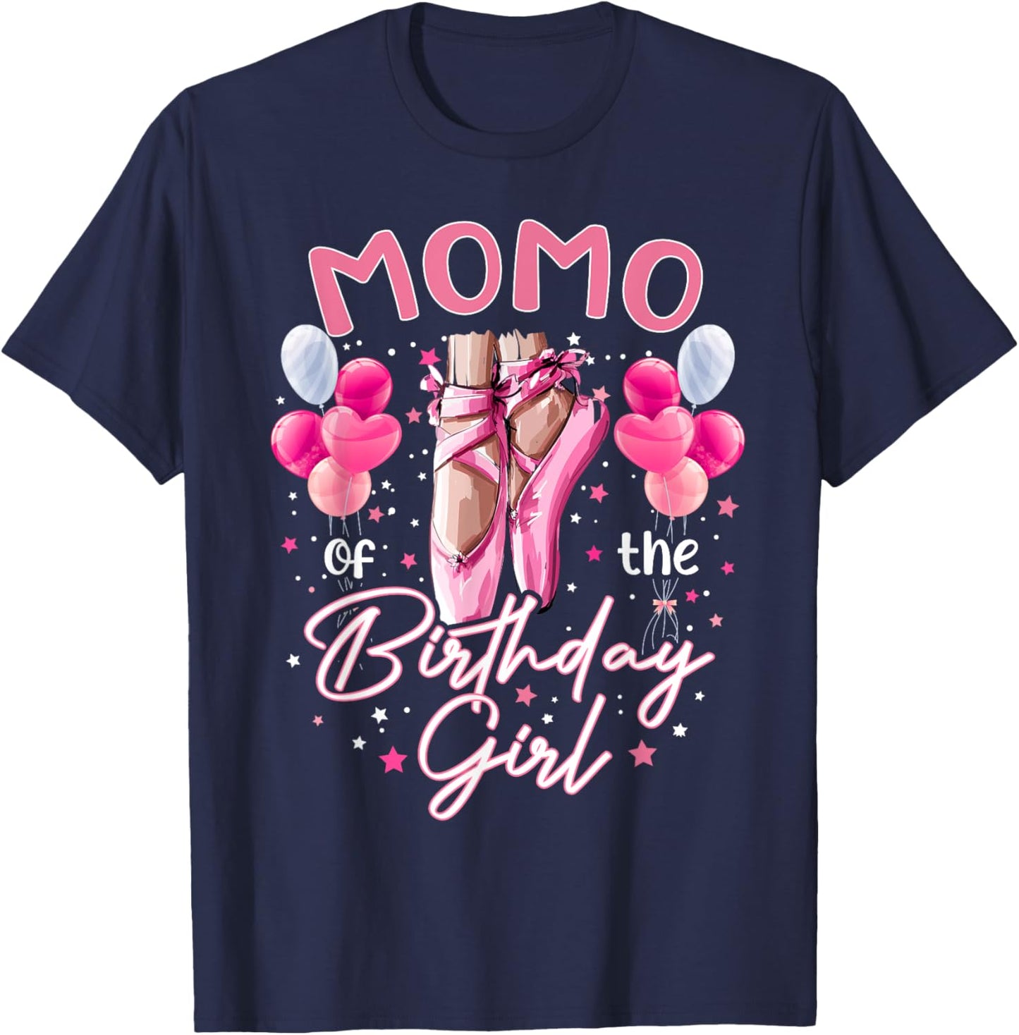 Momo Of The Birthday Girl Ballet Dancer Ballerina Kids T-Shirt - T-Shirt | Navy
