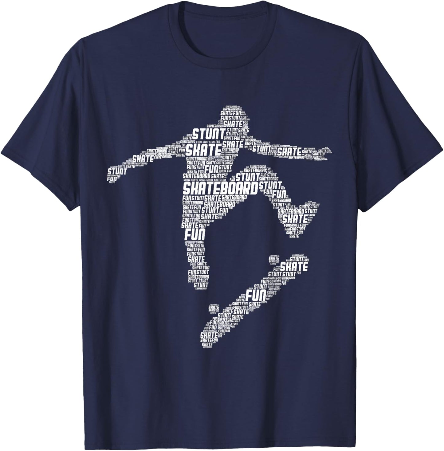 Skateboard Stunt Retro Skater Boys Children Men T-Shirt - T-Shirt | Navy