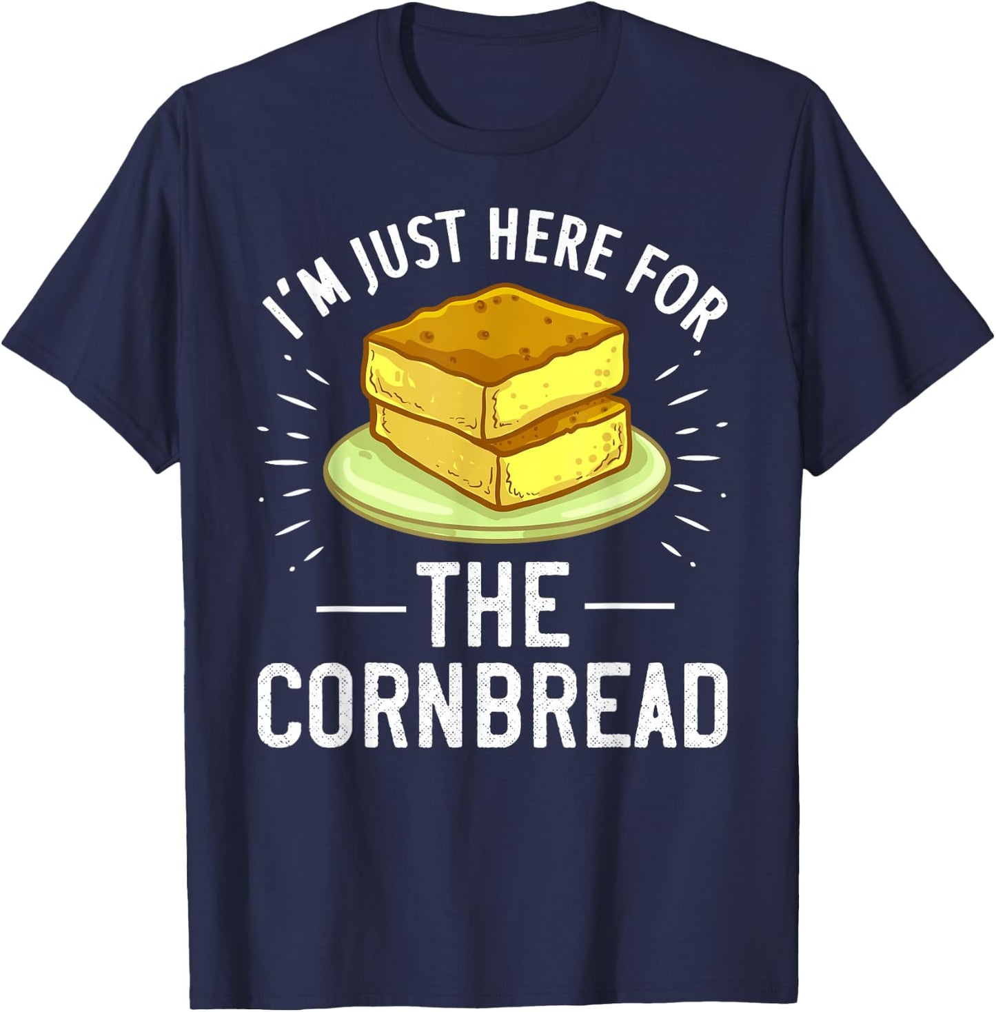 Cornbread Funny Gluten Free T-Shirt - T-Shirt | Navy