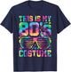 This Is My 80s Costume 1980s 80s Outfit Disco Party Retro T-Shirt - T-Shirt | Navy