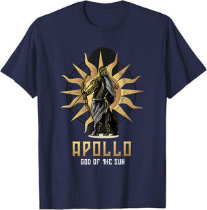 Gods of Olymp or Apollo God of The Sun or Ancient Greek God T-Shirt - T-Shirt | Navy