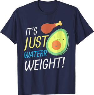 Nikocado Avocado Its Just Water Weight Diet Avocado T-Shirt - T-Shirt | Navy
