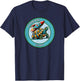 Attitude Wins Positive Motivational Statement from Turtle T-Shirt - T-Shirt | Navy