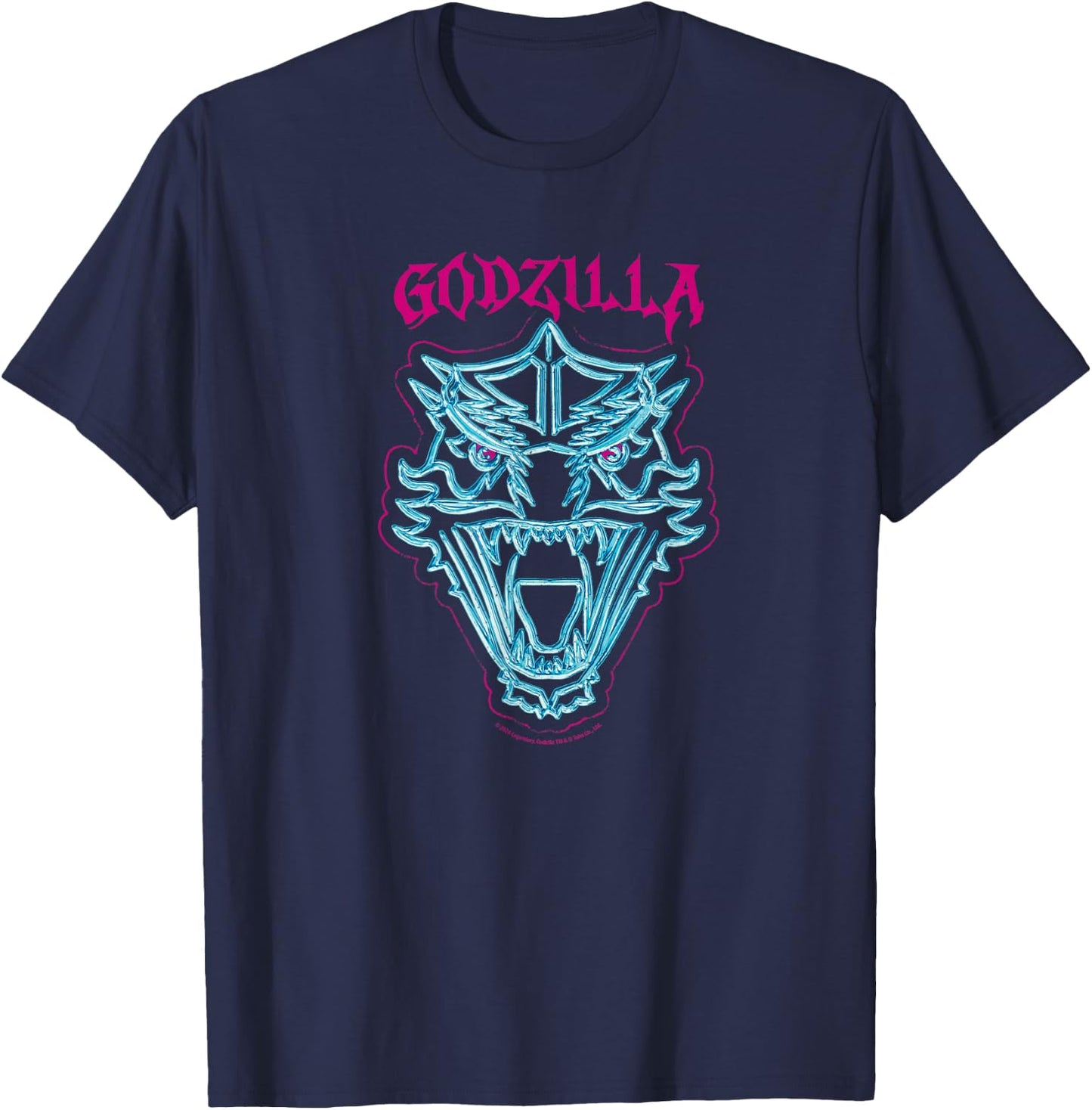 Heavy Metal Godzilla Officially Licensed T-Shirt - T-Shirt | Navy