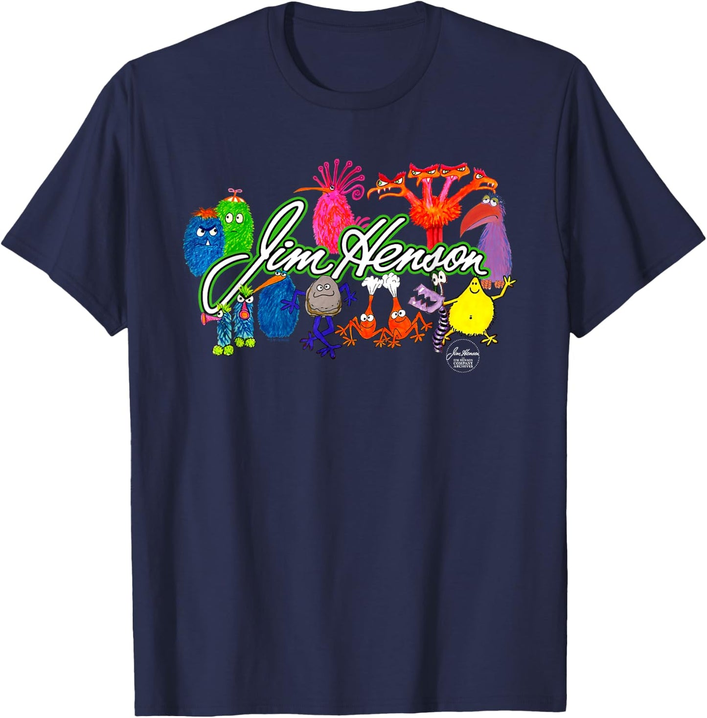Jim Henson Sketch Collage T-Shirt - T-Shirt | Navy
