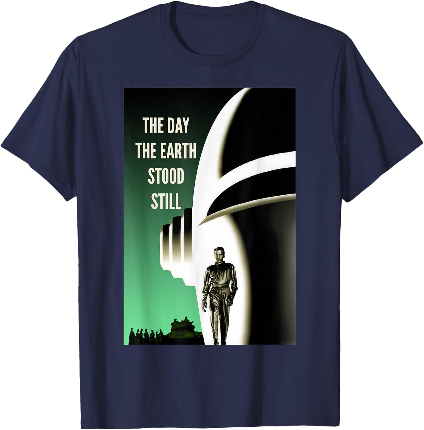 Klaatu Barada Nikto Gort Robot SiFi T-Shirt - T-Shirt | Navy
