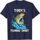 Toby's Fishing Shirt - Personalized Fishing T-Shirt - T-Shirt | Navy
