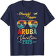 Straight Trippin Aruba 2025 Family Summer Vacation T-Shirt - T-Shirt | Navy
