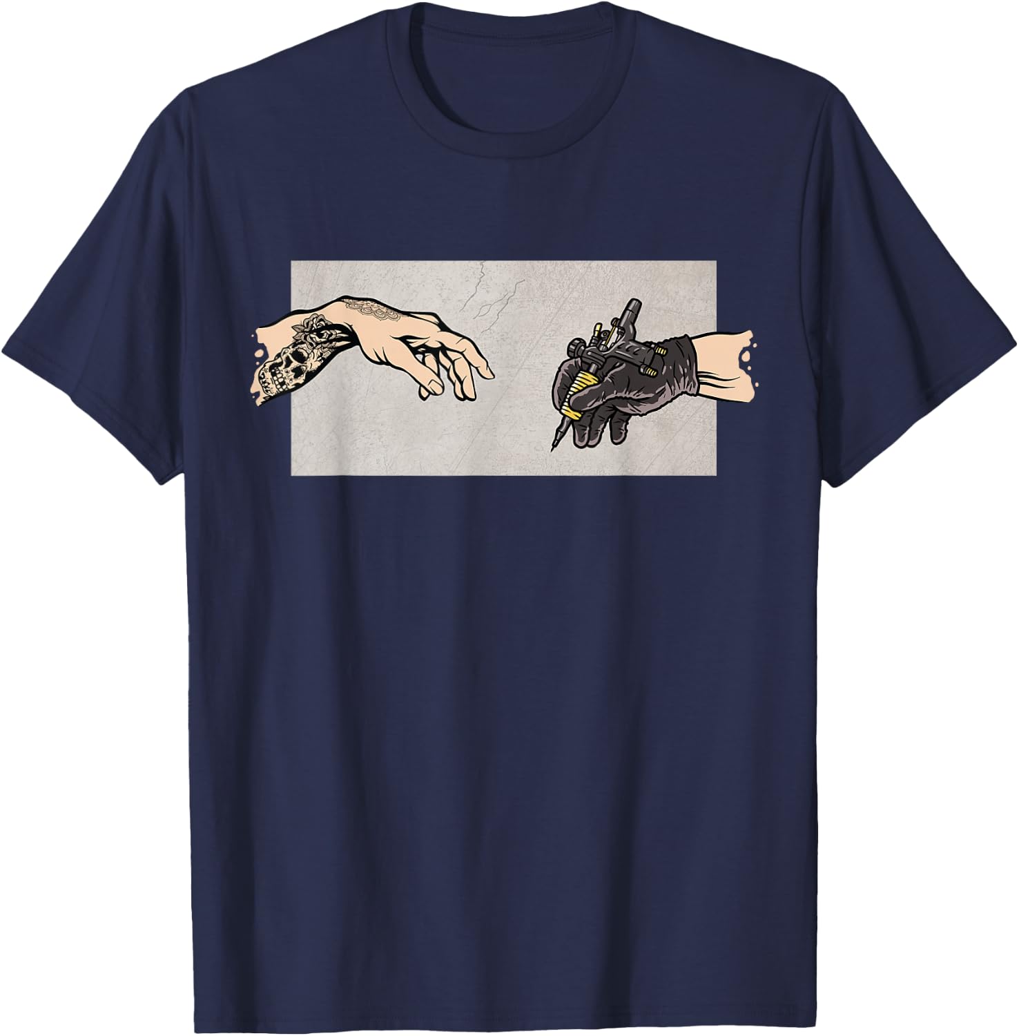 Tattoo Gun Tattoo Artist Funny Tattoo T-Shirt - T-Shirt | Navy