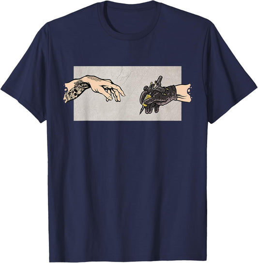 Tattoo Gun Tattoo Artist Funny Tattoo T-Shirt - T-Shirt | Navy