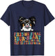 Papillion First We Steal Your Heart Then Bed Sofa Socks T-Shirt - T-Shirt | Navy