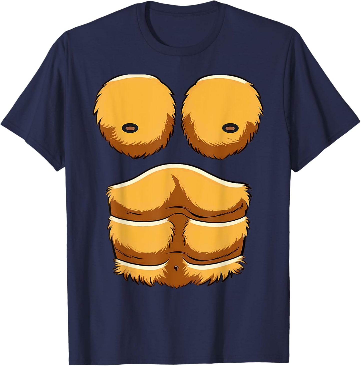 Monkey Gorilla Chest Halloween Costumes T-Shirt - T-Shirt | Navy
