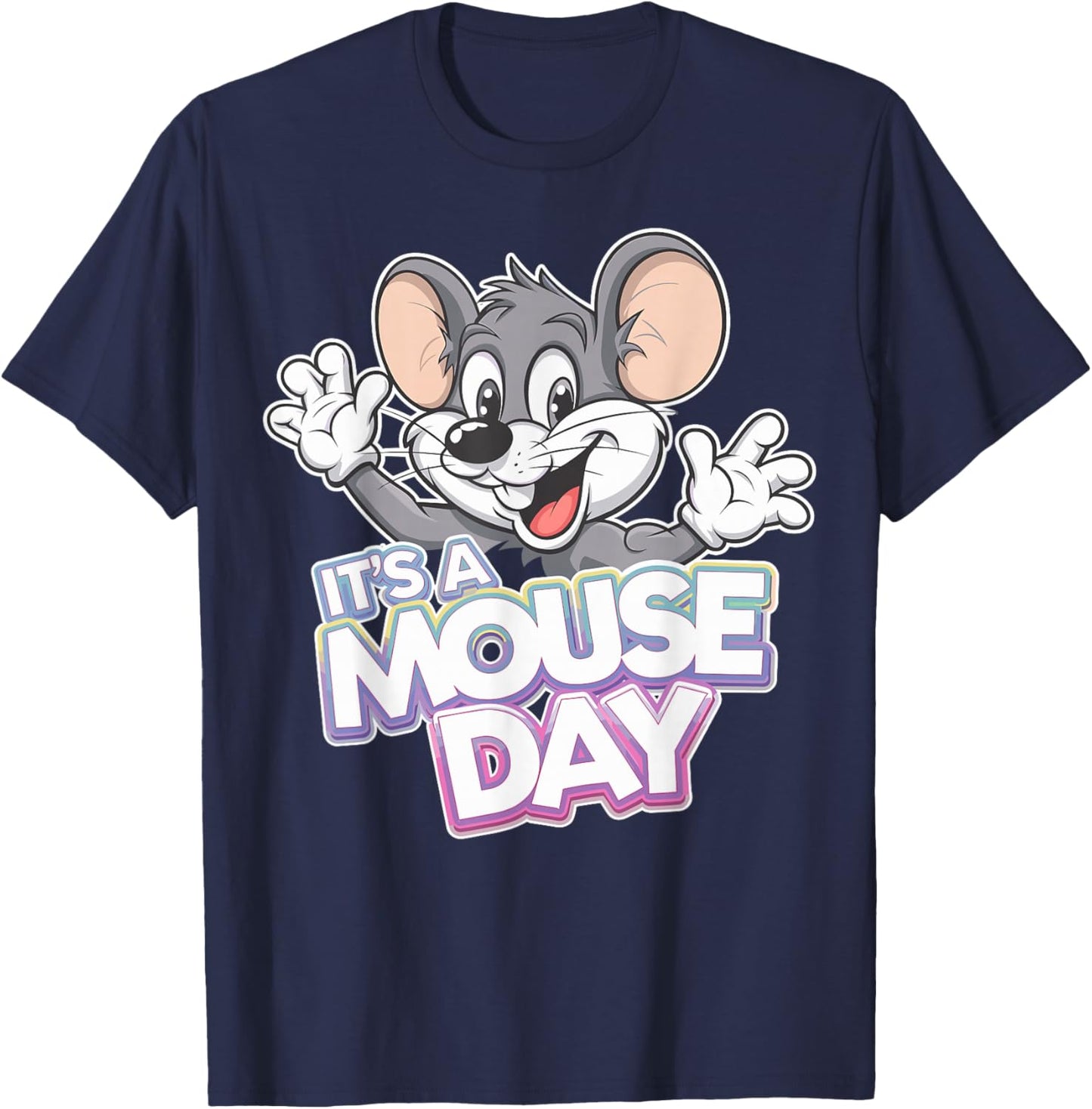 It's a Mouse Day Cute Funny Kids Party Theme Style Fun Mice T-Shirt - T-Shirt | Navy