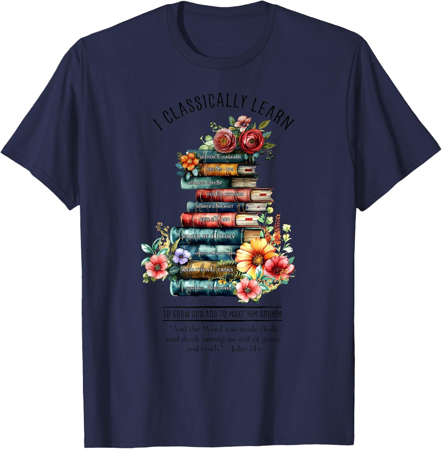 Essentials Classical Conversations CC Tutor Books T-Shirt - T-Shirt | Navy