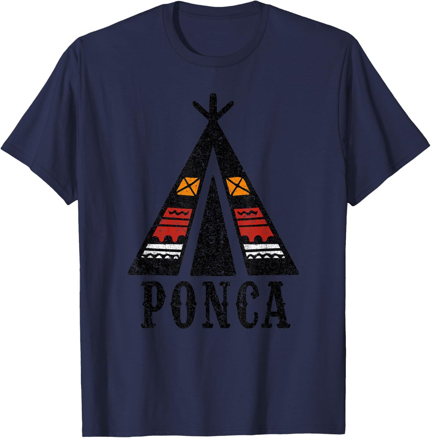 Ponca Tribe Pride Native American Indian Culture T-Shirt - T-Shirt | Navy