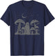 Halloween Mushroom Ghost Vintage Grunge 90 Aesthetic Graphic T-Shirt - T-Shirt | Navy