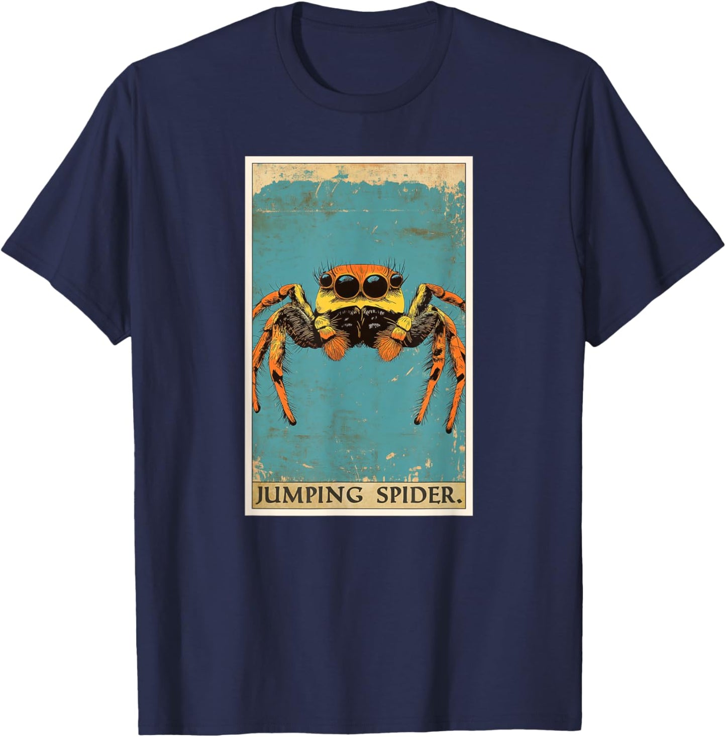 Jumping Spider Tarot Card Jumping Spiders Jumping Spider T-Shirt - T-Shirt | Navy