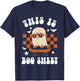 Cute Ghost Skateboarding This is Boo Sheet Halloween Costume T-Shirt - T-Shirt | Navy