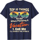 Top Things To Do When Planning A travel - Travel Agency T-Shirt - T-Shirt | Navy