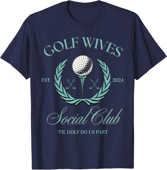 Golf Wives Social Club Country Life Top T-Shirt - T-Shirt | Navy