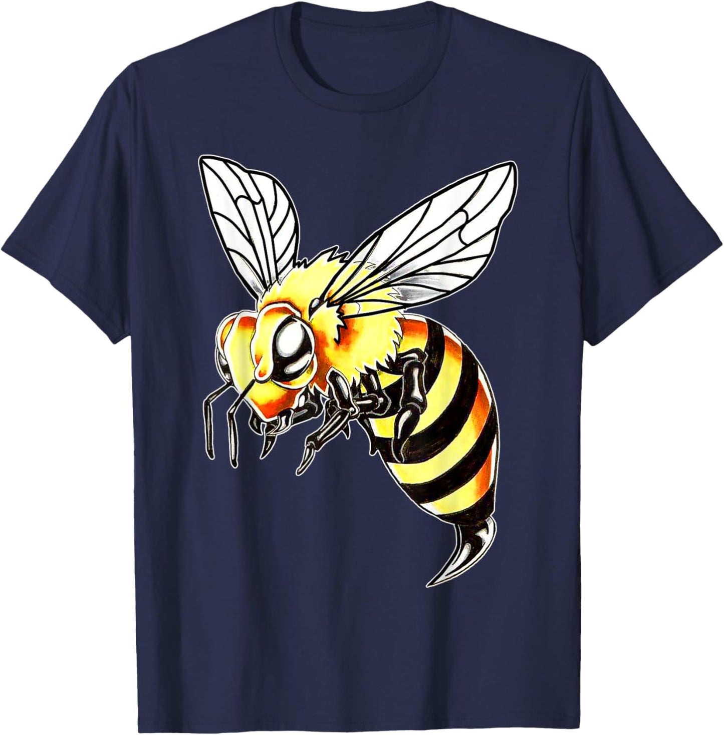 Bee Wasp Hornet Bumble Bee Stinger T-Shirt - T-Shirt | Navy