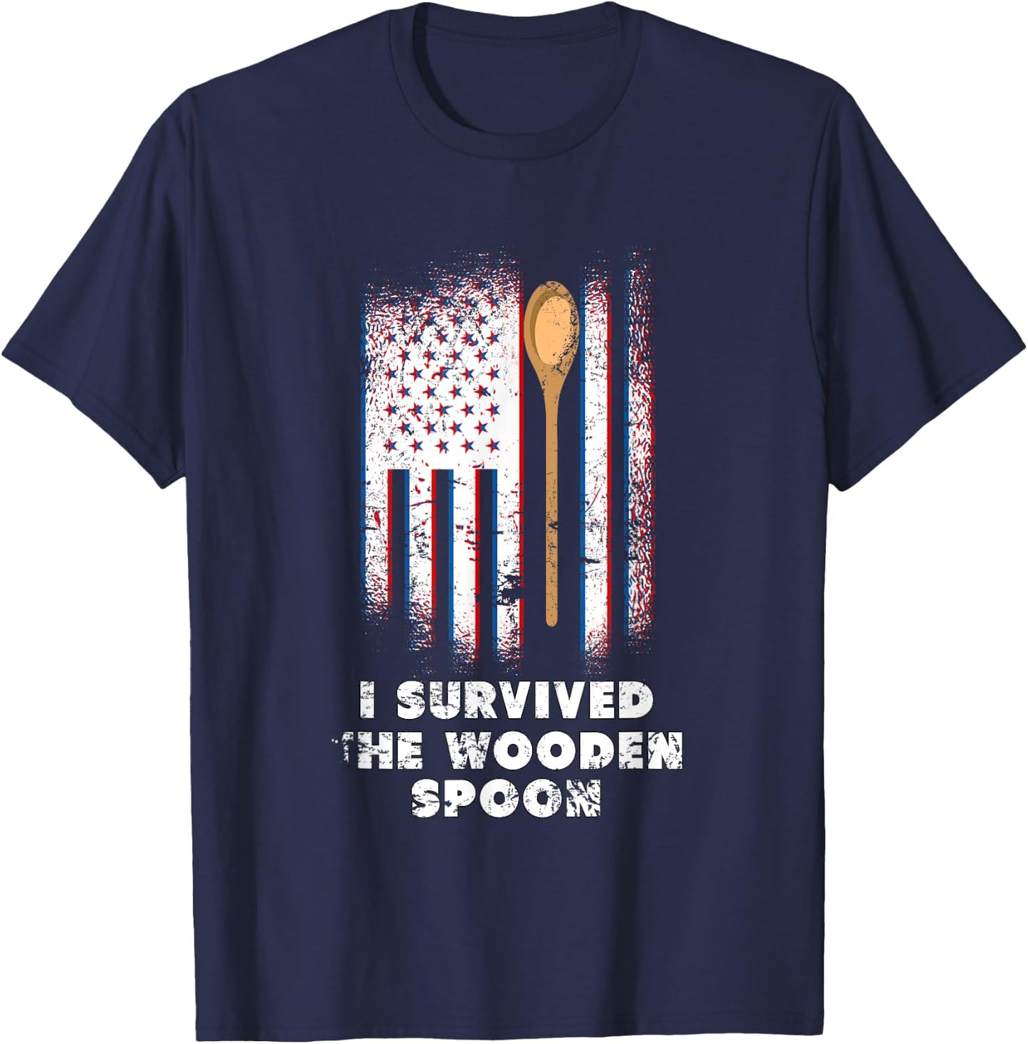 I Survived The Wooden Spoon T-Shirt - T-Shirt | Navy