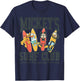 Mickey's Surf Club Mickey Mouse Pluto Donald Goofy T-Shirt - T-Shirt | Navy
