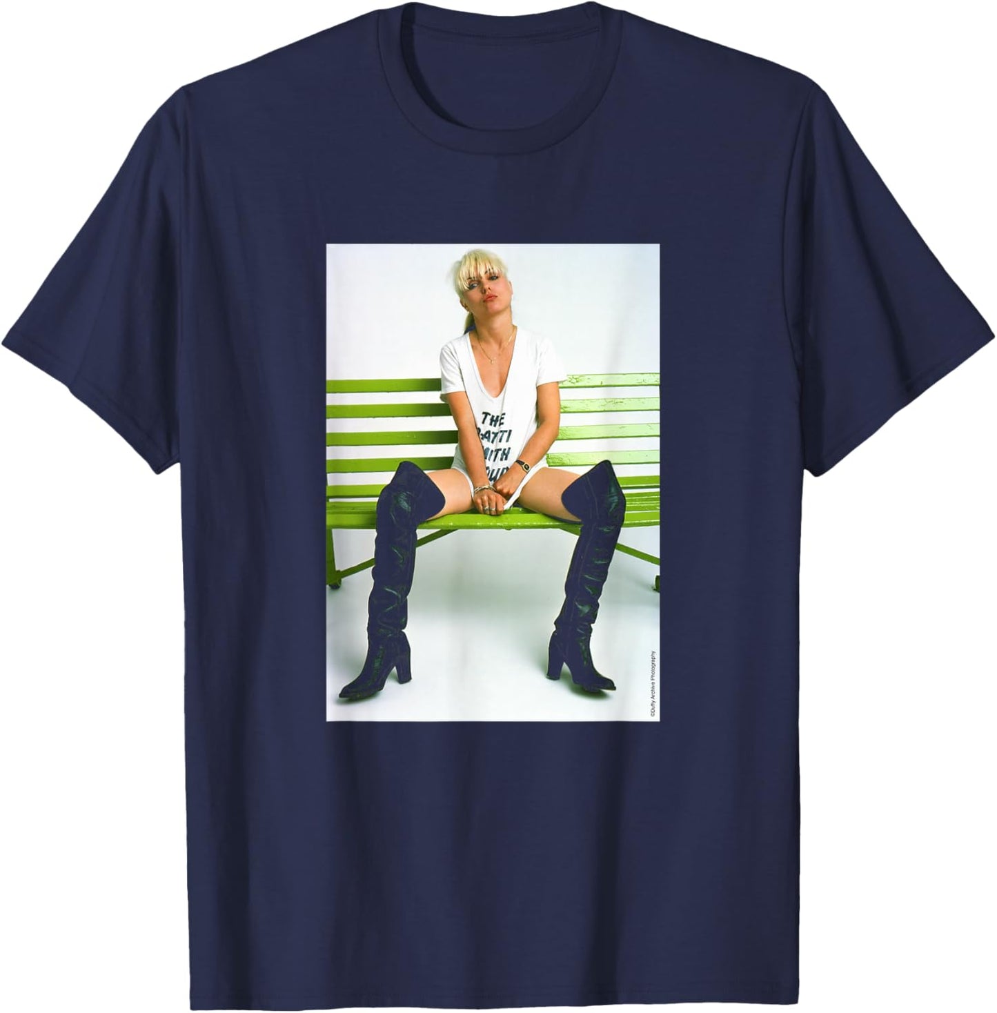 Duffy Archive Photography Blondie Singer Debbie Harry Photo T-Shirt - T-Shirt | Navy