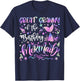 Great Granny Of The Birthday Mermaid Matching Family T-Shirt - T-Shirt | Navy