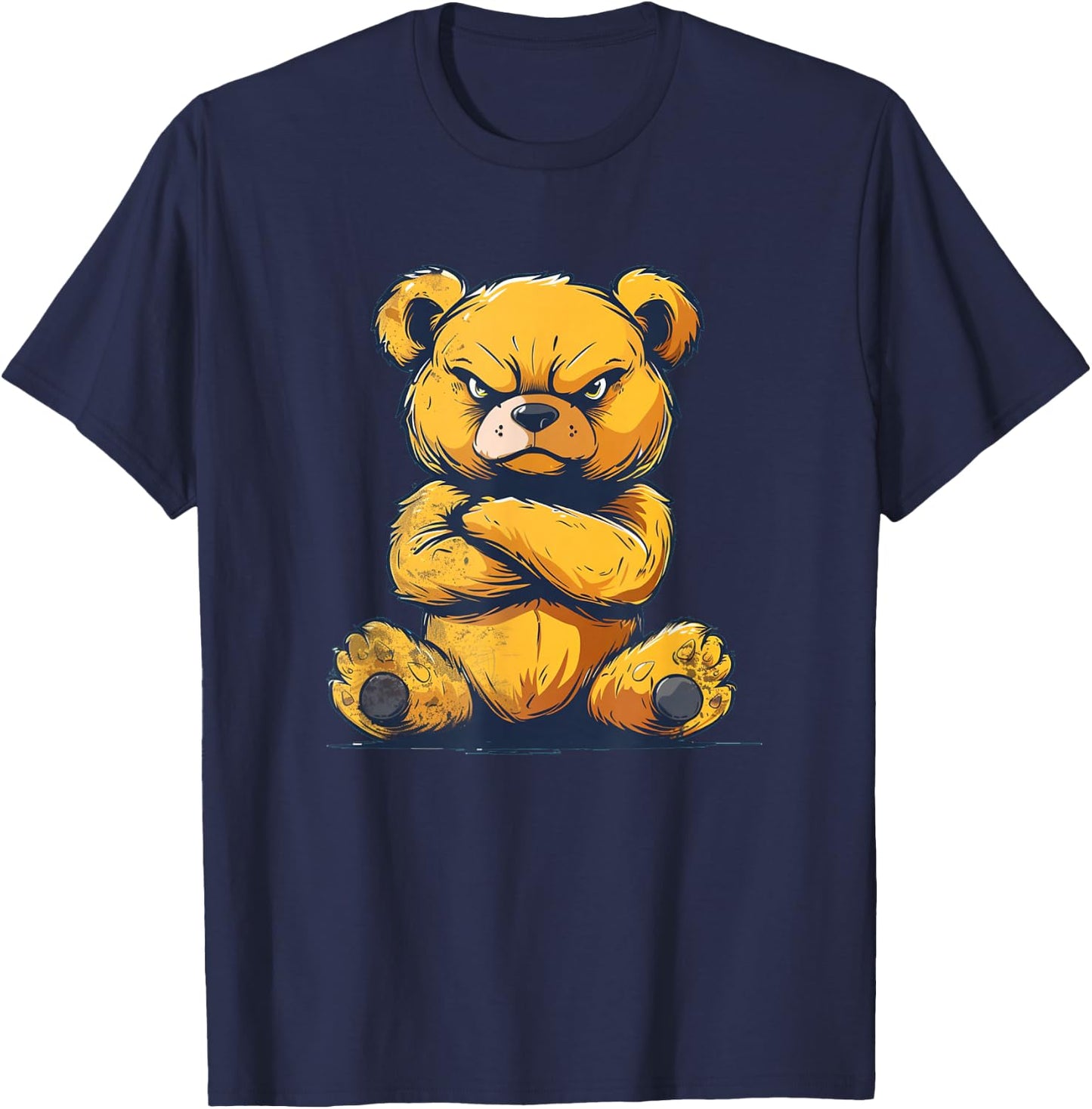 Furious Teddy Bear with crossed Arms Costume T-Shirt - T-Shirt | Navy