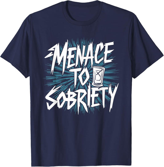 Alcohol Addiction Recovery Sobriety AA NA Anniversary T-Shirt - T-Shirt | Navy