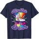 Roller Girl Funny Retro 70's Rolling Skates Gift Women Kids T-Shirt - T-Shirt | Navy