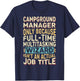 Wizard Job Title Quote - Funny Campground Manager T-Shirt - T-Shirt | Navy