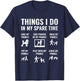 Things I Do In My Spare Time Poodle Dog Owner Poodles T-Shirt - T-Shirt | Navy