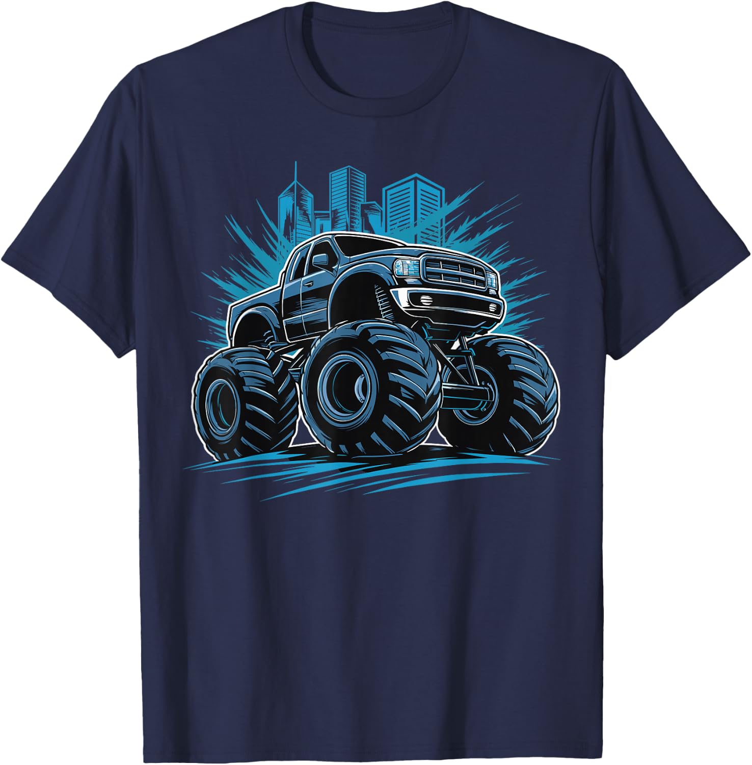 Monster Truck for toddlers Youth & Adults T-Shirt - T-Shirt | Navy