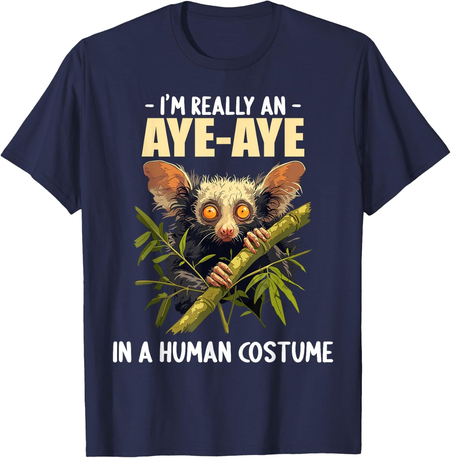 Aye-Ayes Lovers Aye-Aye T-Shirt - T-Shirt | Navy