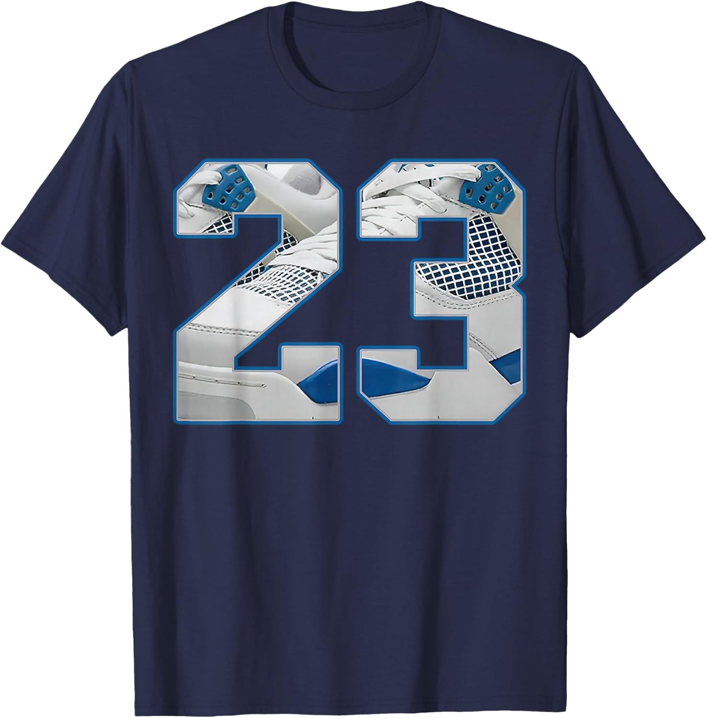 Number 23 Military Blue 4s Loser Lover Matching T-Shirt - T-Shirt | Navy