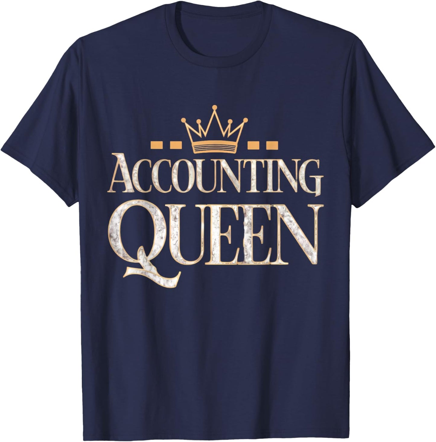 Accounting Queen Women Ladies T-Shirt - T-Shirt | Navy