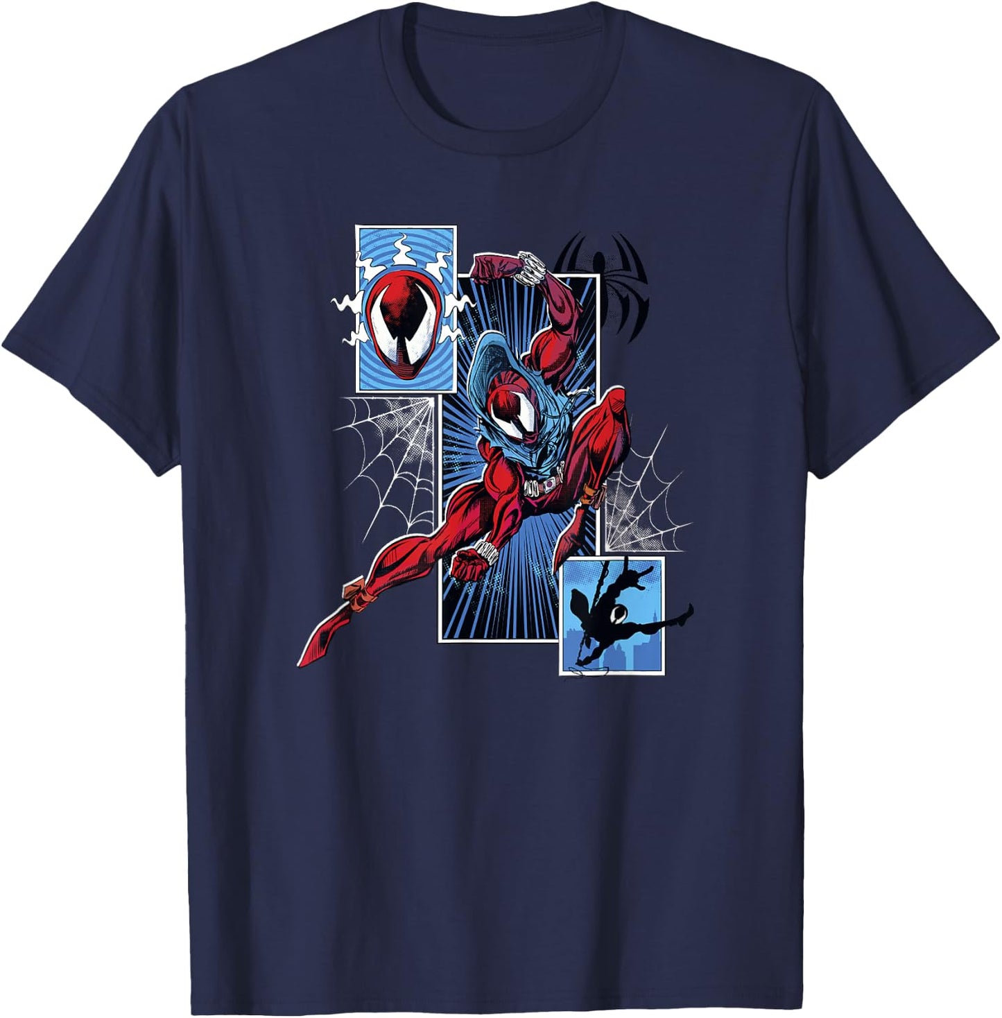 Marvel Spider-Man Across The Spider-Verse Part 1 Ben Panel T-Shirt - T-Shirt | Navy