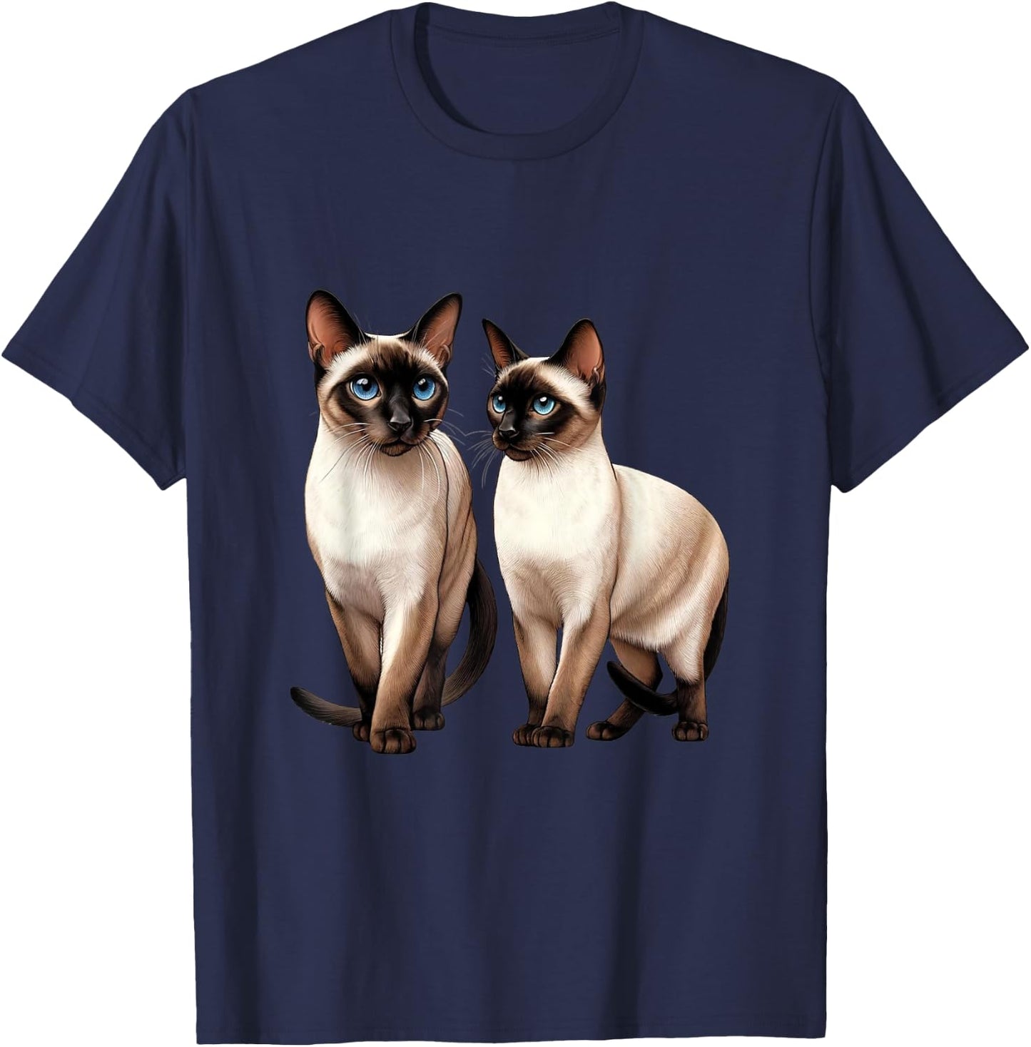 Siamese Cat Women Kids T-Shirt - T-Shirt | Navy