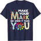 Make Your Mark And See Colorful Polka Dot Men Women Kid T-Shirt - T-Shirt | Navy